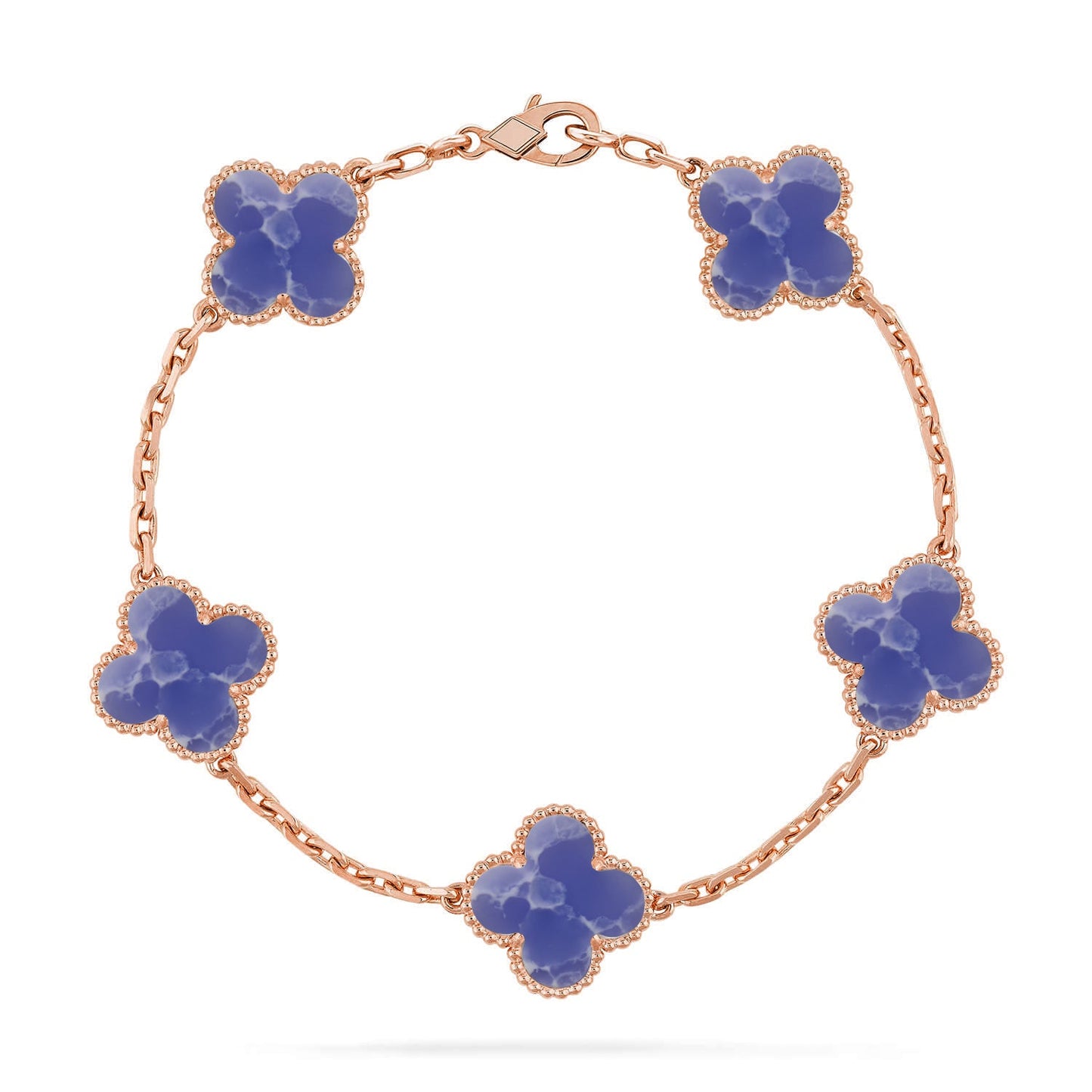 [Polaidi Jewelry]CLOVER 5 MOTIF BLUE VEINS BRACELET COLLECTION