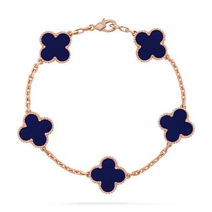 [Polaidi Jewelry]CLOVER 5 MOTIF LAPIS LAZULI BRACELET COLLECTION