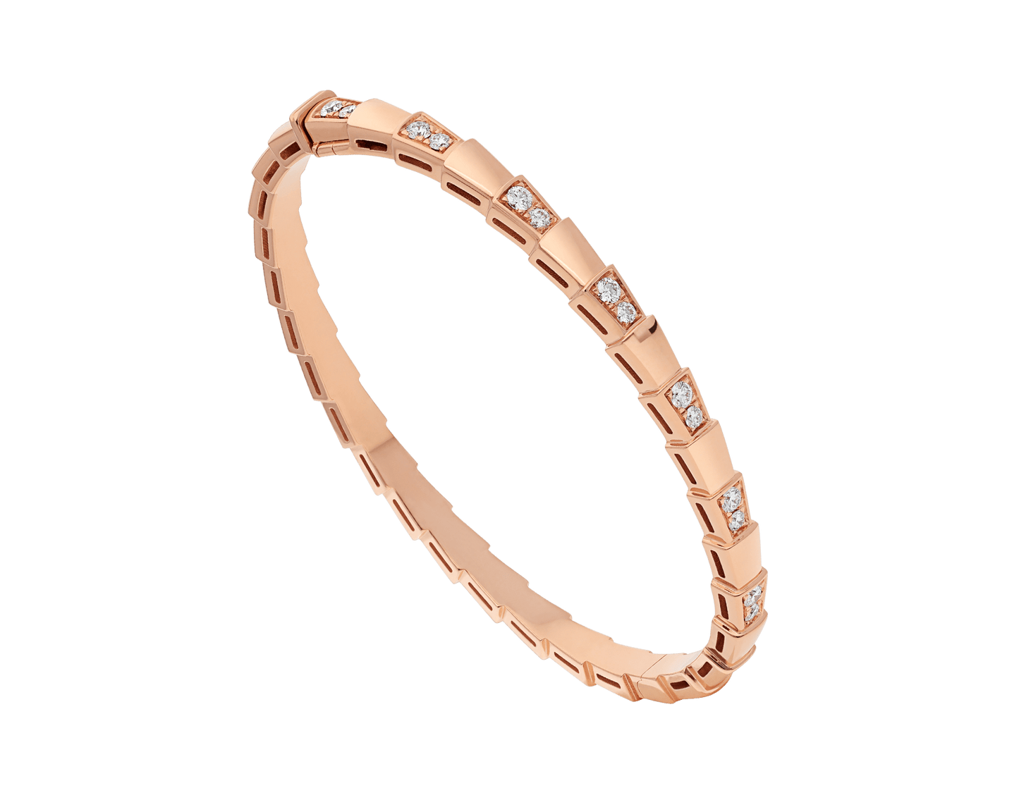 [：Polaidi]SERPENTI SMALL BRACELET PINK GOLD DIAMOND