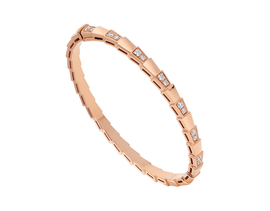 [：Polaidi]SERPENTI SMALL BRACELET PINK GOLD DIAMOND