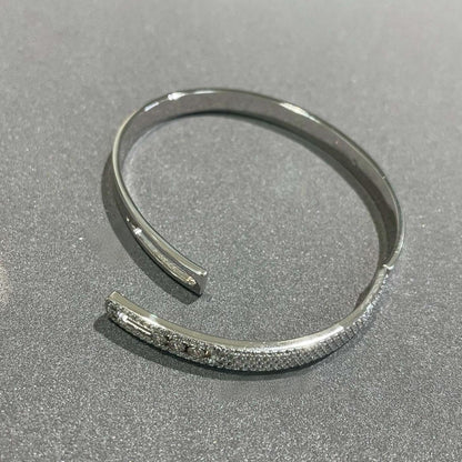 [Polaidi Jewelry]Move Noa Rose Gold Pavé Diamond Bangle Bracelet
