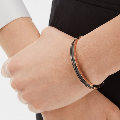 [：Polaidi]ZERO 1 PINK GOLD WITH MATTE BLACK CERAMIC BRACELET