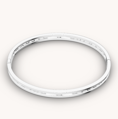 [：Polaidi]ZERO 1 SPIRAL LOGO SILVER BRACELET