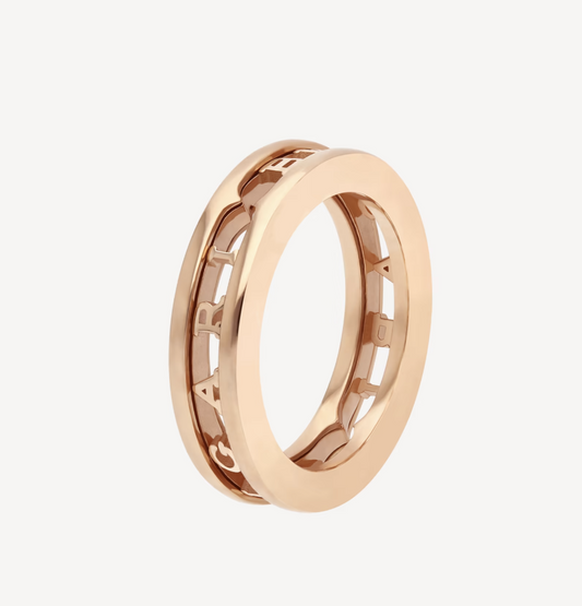 [：Polaidi]ZERO 1 ONE-BAND WITH OPENWORK LOGO SPIRAL RING