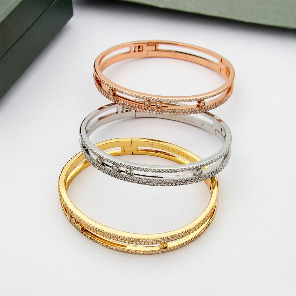 [Polaidi Jewelry]Move Romane pav¨¦ bangle