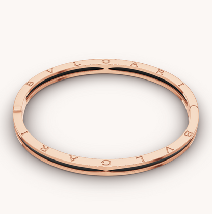 [：Polaidi]ZERO 1 PINK GOLD WITH BLACK CERAMIC BRACELET