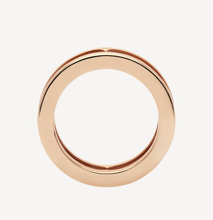 [：Polaidi]ZERO 1 ONE-BAND WITH OPENWORK LOGO SPIRAL RING