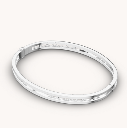 [：Polaidi]ZERO 1 SPIRAL LOGO SILVER BRACELET