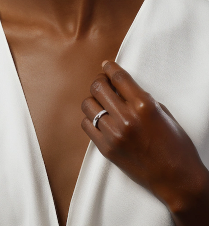 [：Polaidi Jewelry]アリアンス リアンズ エヴィデンス パヴェダイヤモンド 4MM リング