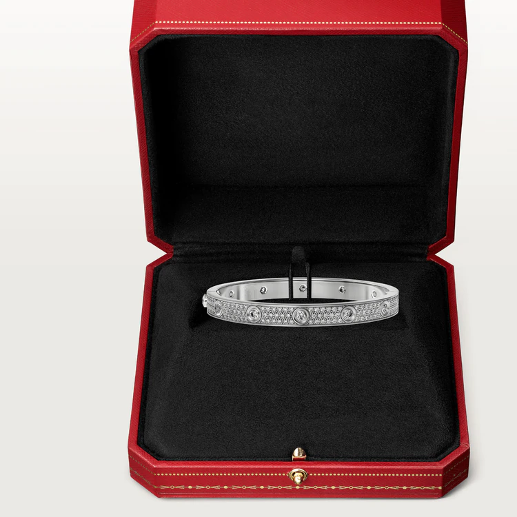 [Polaidi Jewelry]LOVE BRACELET 6.1MM DIAMOND-PAVED 10 BIG DIAMONDS