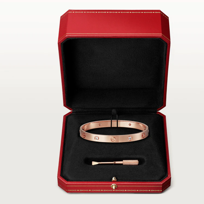 [：Polaidi Jewelry]LOVE BRACELET 6.1MM 4 DIAMONDS