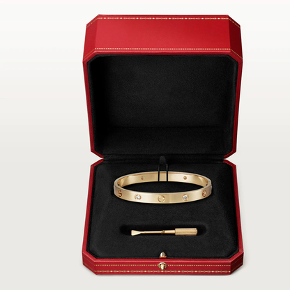 [：Polaidi Jewelry]LOVE BRACELET 6.1MM 4 DIAMONDS