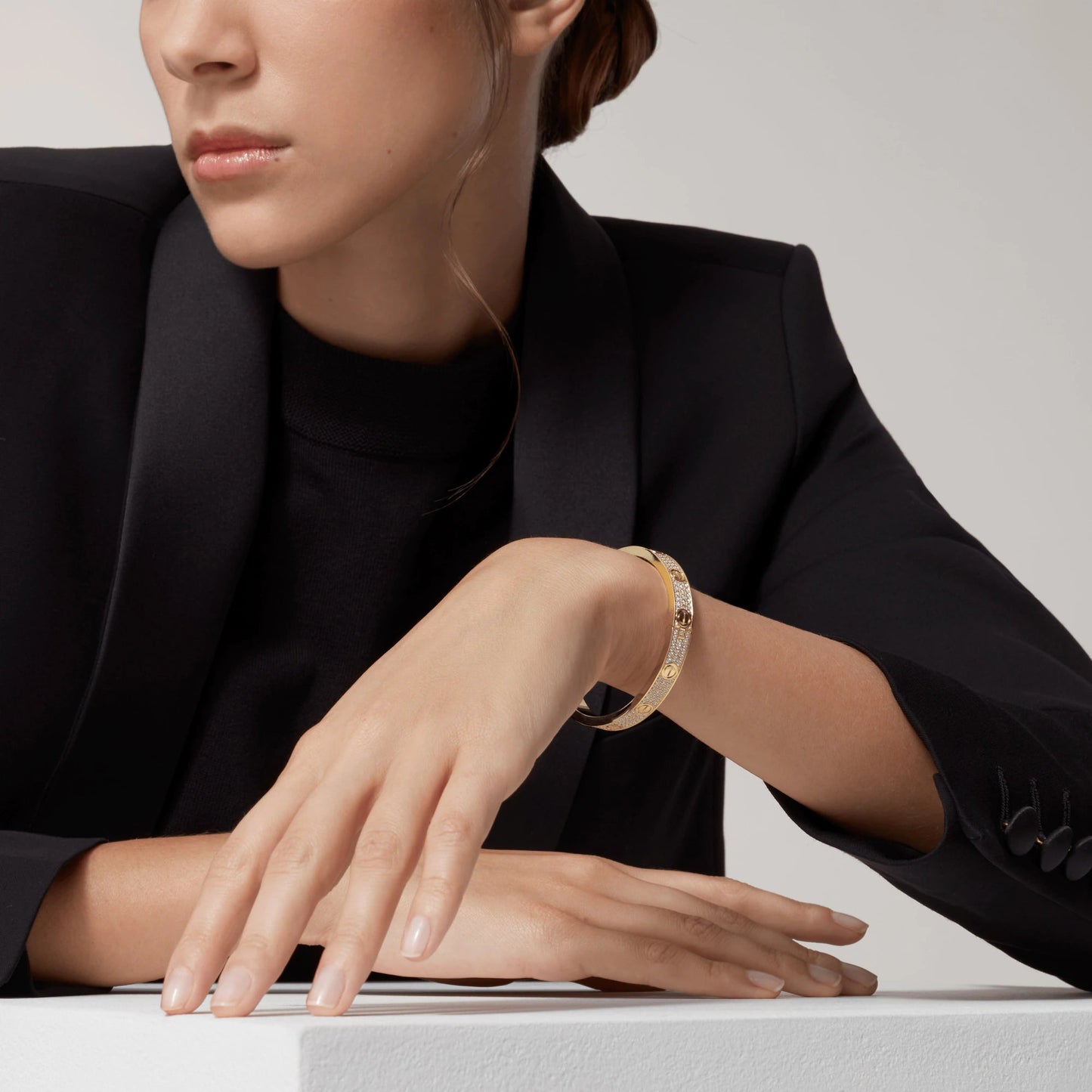 [：Polaidi Jewelry]LOVE BRACELET 6.1MM DIAMOND-PAVED