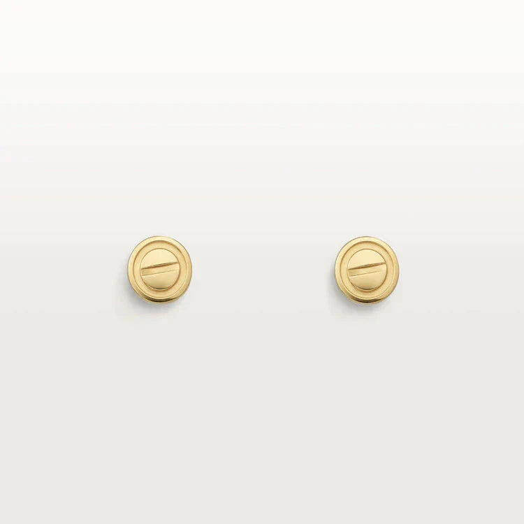 [Polaidi Jewelry]LOVE EARRINGS GOLD 10MM