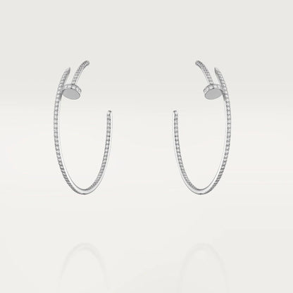 [：Polaidi Jewelry]ジュスト イヤリング フルダイヤ 1.8mm
