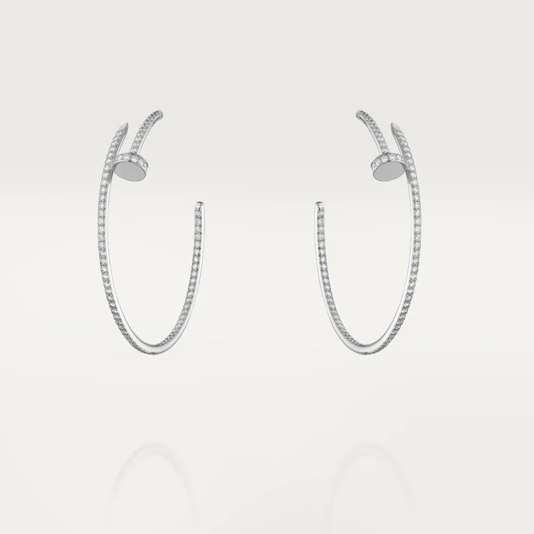 [Polaidi Jewelry]JUSTE EARRINGS FULL DIAMONDS 1.8MM