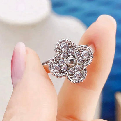 [：Polaidi Jewelry]クローバー ダイヤモンド リング