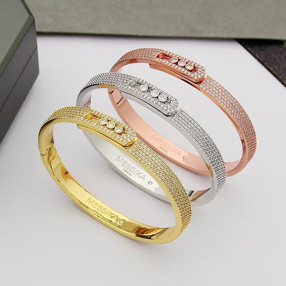 [Polaidi Jewelry]Move Noa Full Pavé Diamond Bangle Bracelet