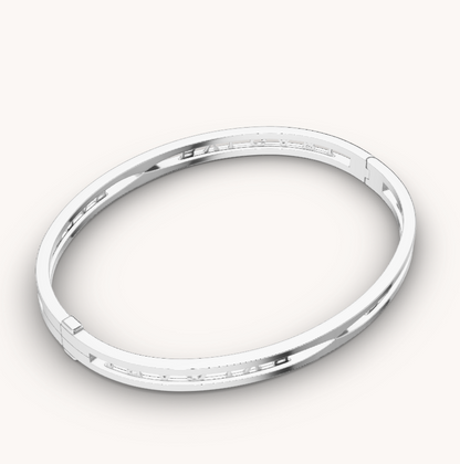 [：Polaidi]ZERO 1 SPIRAL LOGO SILVER BRACELET