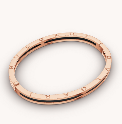 [：Polaidi]ZERO 1 PINK GOLD WITH BLACK CERAMIC BRACELET
