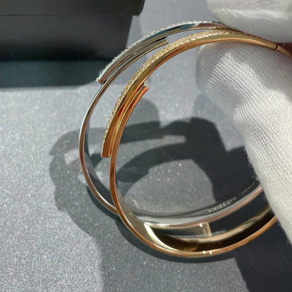 [Polaidi Jewelry]Move Noa Rose Gold Pavé Diamond Bangle Bracelet