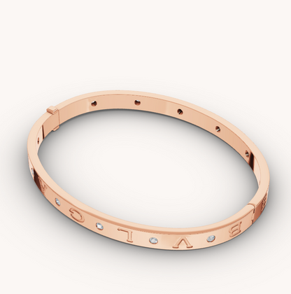 [：Polaidi]ZERO 1 PINK GOLD 12 DIAMONDS BRACELET