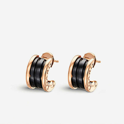[：Polaidi]ZERO 1 PINK GOLD CERAMIC EARRINGS