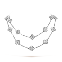 [Perlaura Jewelry ]CLOVER 20 MOTIFS DIAMOND SILVER