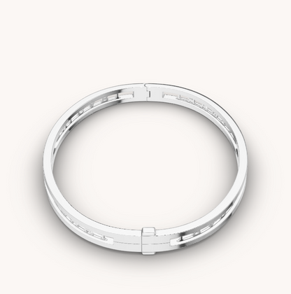 [：Polaidi]ZERO 1 SPIRAL LOGO SILVER BRACELET
