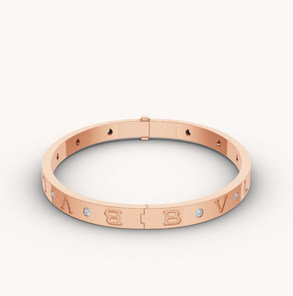 [：Polaidi]ZERO 1 PINK GOLD 12 DIAMONDS BRACELET