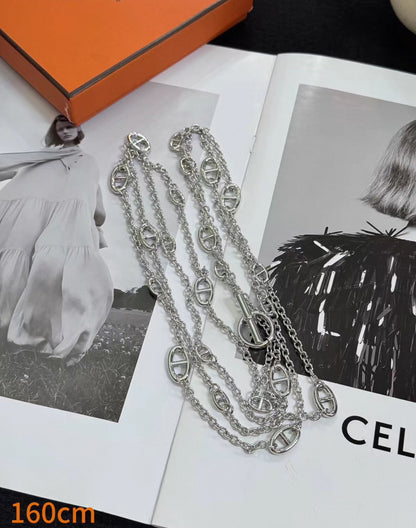 [:Polaidi Jewelry]POP H スカイブルー ネックレス