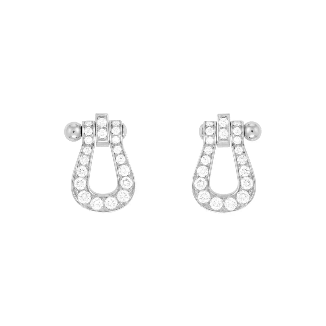 [：Polaidi Jewelry]フォース10 フルダイヤモンド スタッドイヤリング ミニモデル