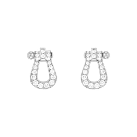 [Polaidi Jewelry]FORCE 10 FULL DIAMOND STUD EARRINGS MINI MODEL