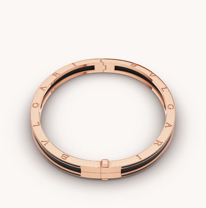 [：Polaidi]ZERO 1 PINK GOLD WITH MATTE BLACK CERAMIC BRACELET