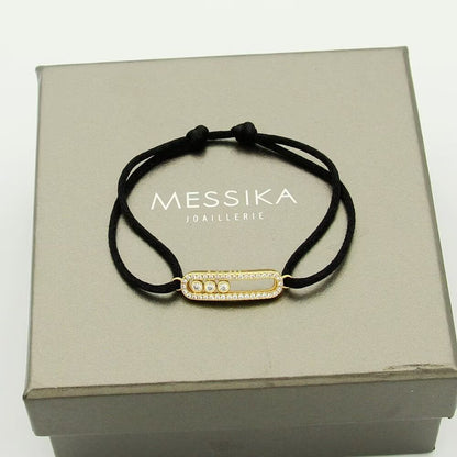 [Polaidi Jewelry]Messika Care(s) pink cord pav¨¦ bracelet