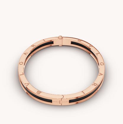 [：Polaidi]ZERO 1 PINK GOLD WITH BLACK CERAMIC BRACELET