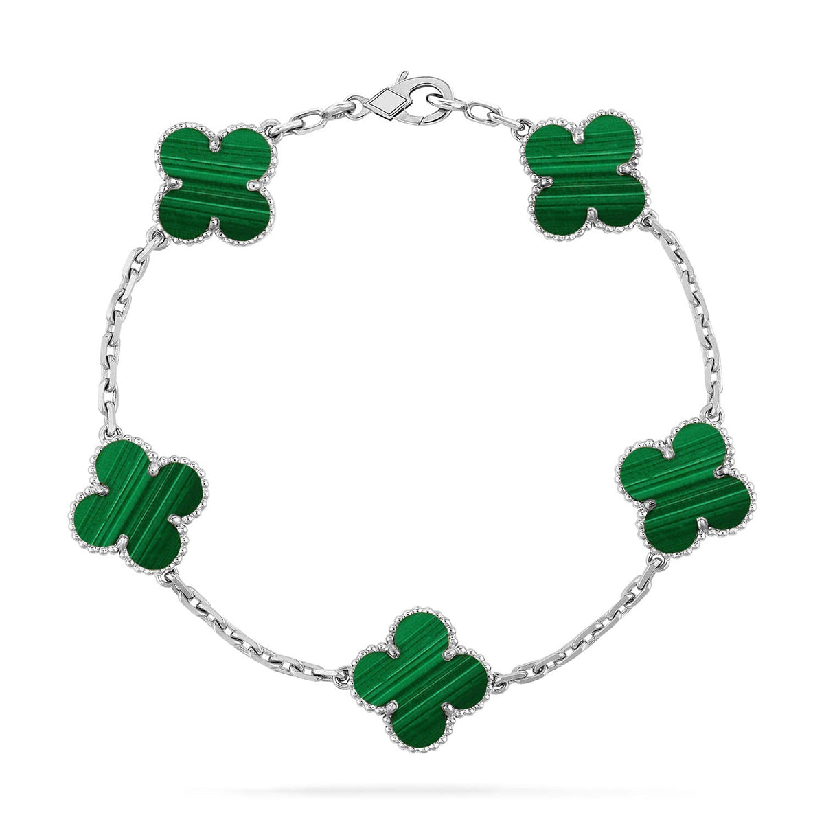 [Polaidi Jewelry] CLOVER 5 MOTIF マラカイトブレスレットコレクション