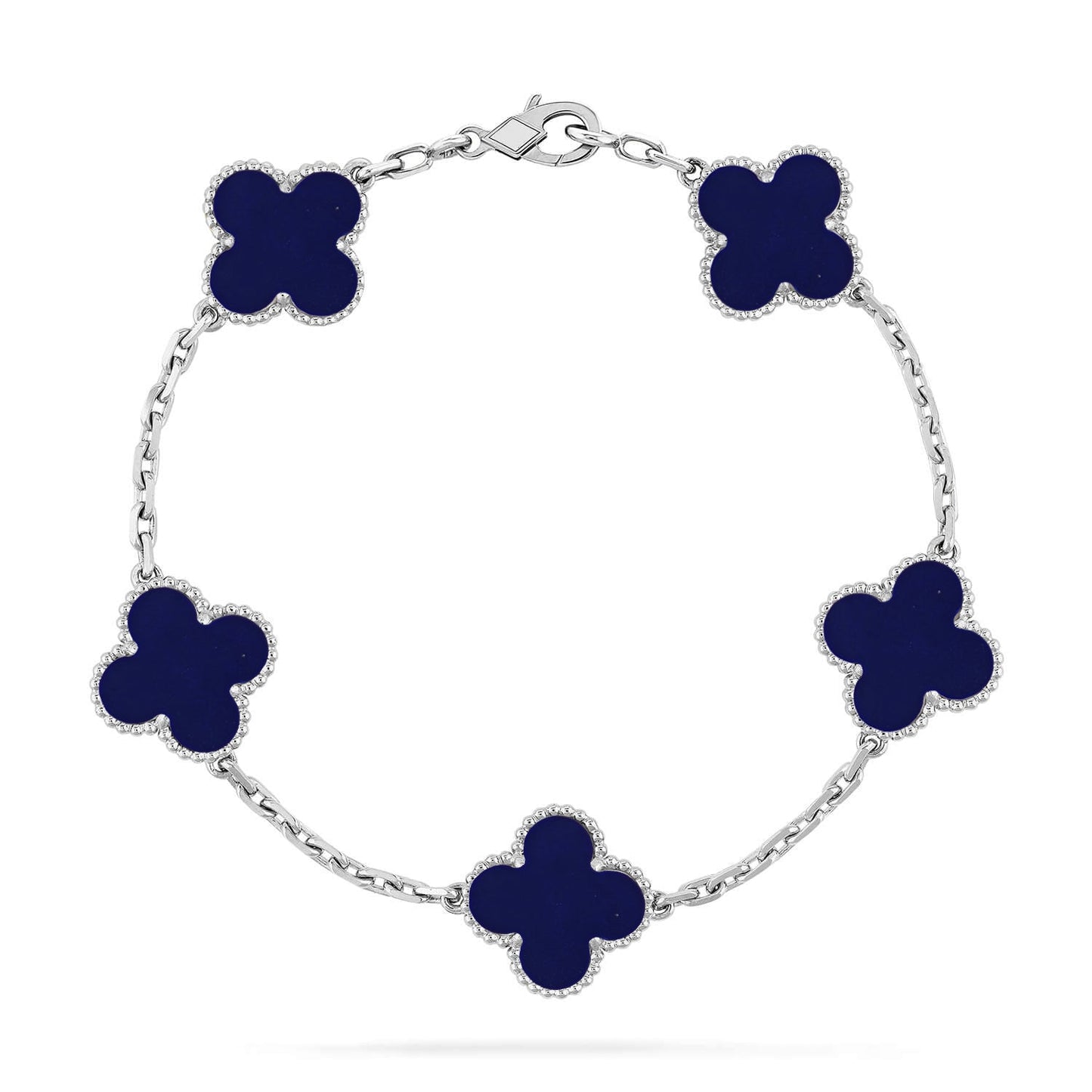 [Polaidi Jewelry]CLOVER 5 MOTIF LAPIS LAZULI BRACELET COLLECTION