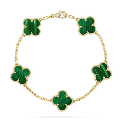 [Polaidi Jewelry] CLOVER 5 MOTIF マラカイトブレスレットコレクション