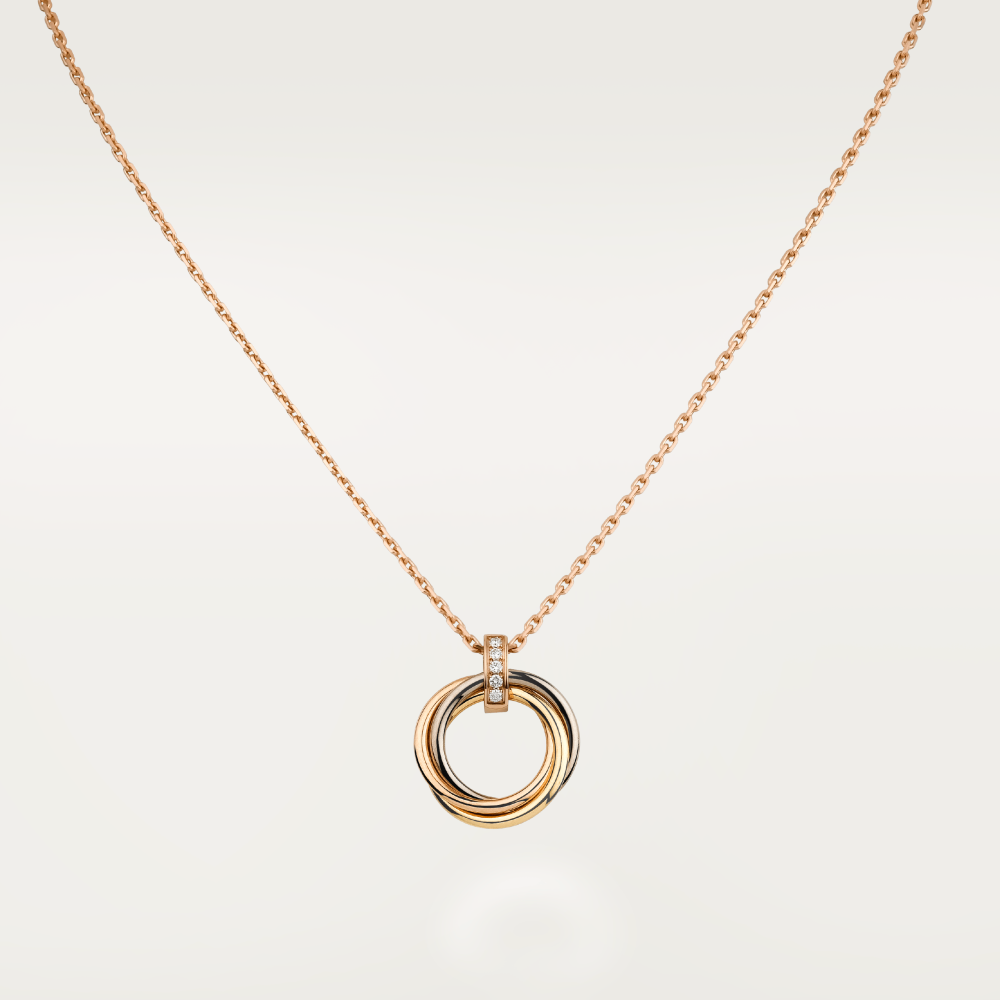 [：Polaidi Jewelry]TRINITY NECKLACE GOLD  DIAMONDS