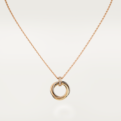 [：Polaidi Jewelry]TRINITY NECKLACE GOLD  DIAMONDS