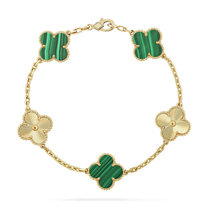 [Polaidi Jewelry] CLOVER 5 MOTIF マラカイトブレスレットコレクション