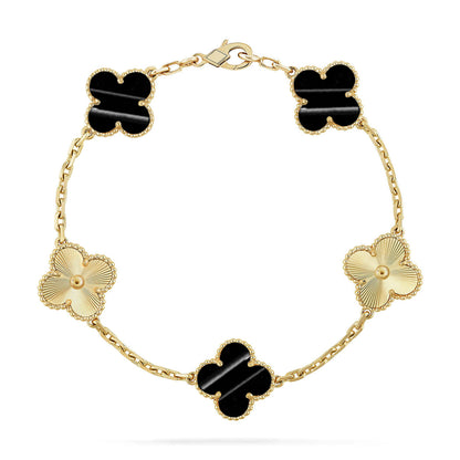 [Polaidi Jewelry] CLOVER 5 MOTIF PULSAR STONE BRACELET COLLECTION