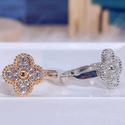 [：Polaidi Jewelry]クローバー ダイヤモンド リング