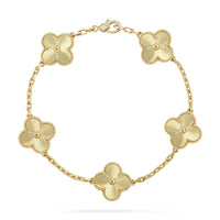 [Perlaura Jewelry ]CLOVER 5 FLOWERS LASER BRACELET