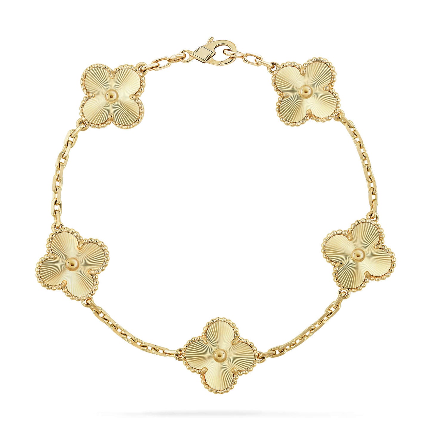 [：Polaidi Jewelry]CLOVER 5 FLOWERS LASER BRACELET