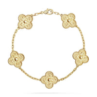 [Perlaura Jewelry ]CLOVER 5 MOTIFS BRONZING BRACELET