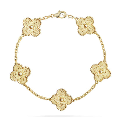 [：Polaidi Jewelry]CLOVER 5 MOTIFS BRONZING BRACELET