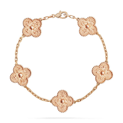 [：Polaidi Jewelry]CLOVER 5 MOTIFS BRONZING BRACELET