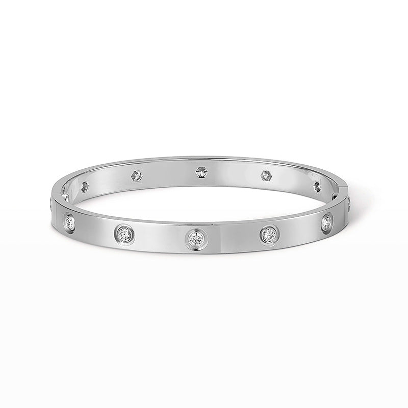 [：Polaidi Jewelry]LOVE BRACELET 6.1MM 10 DIAMONDS